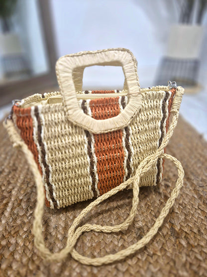 BOLSO RAFIA TEJA