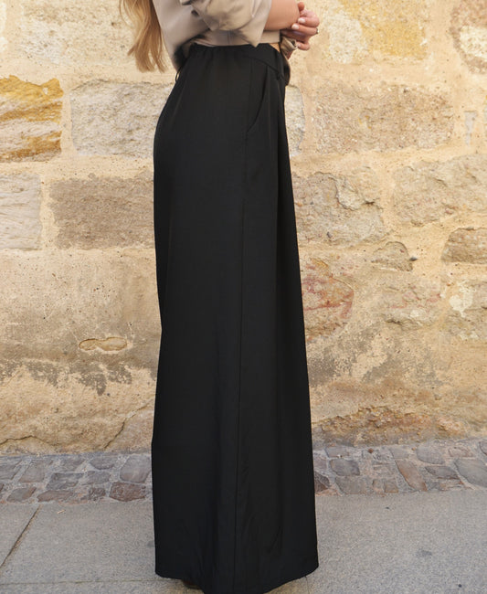 PANTALÓN PINZAS NEGRO