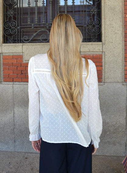 BLUSA BLANCA BRILLO