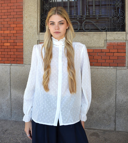 BLUSA BLANCA BRILLO