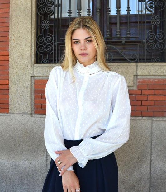 BLUSA BLANCA BRILLO